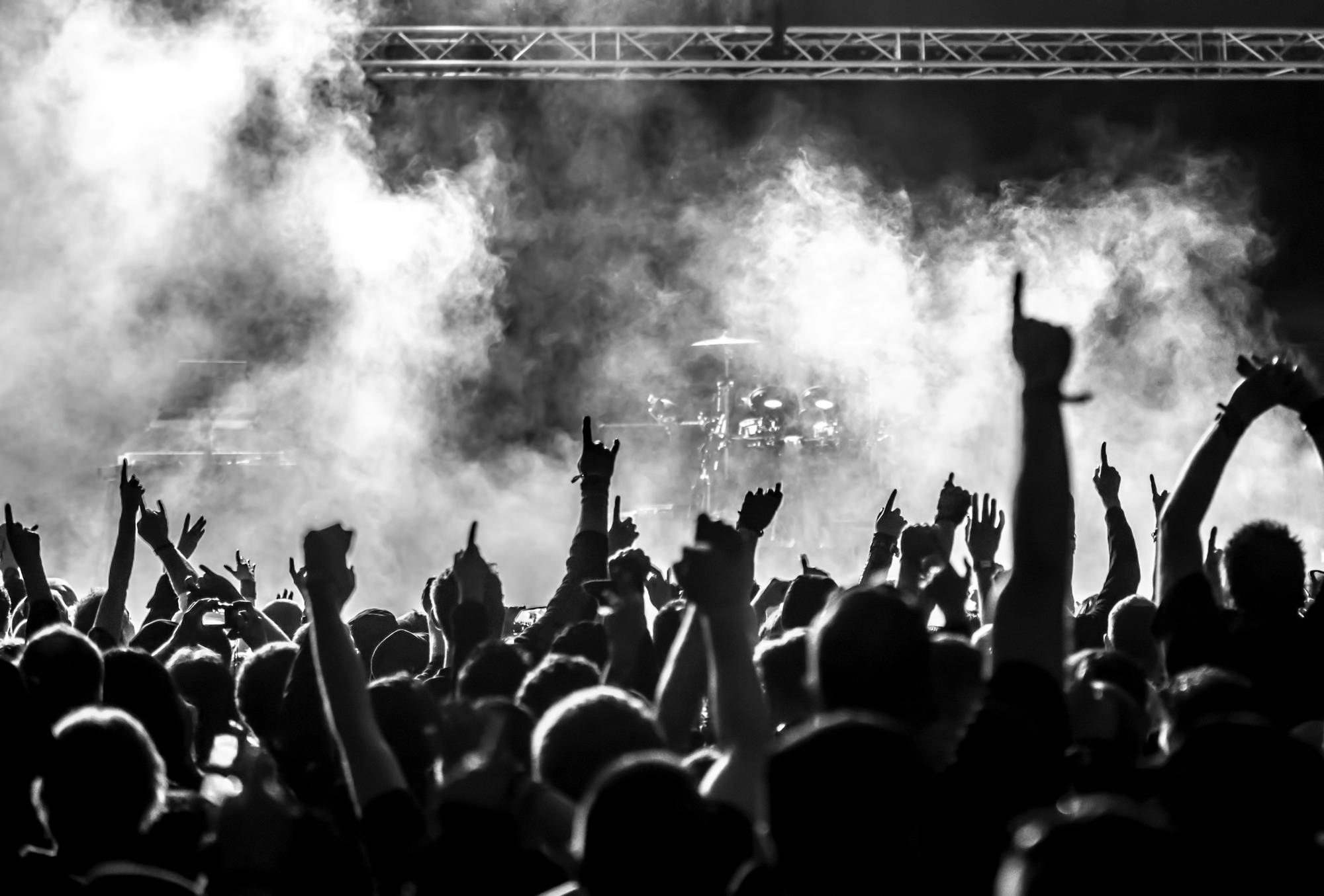 Concert crowd background